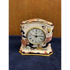 Mason's Ironstone Blue Mandalay Mantle Clock